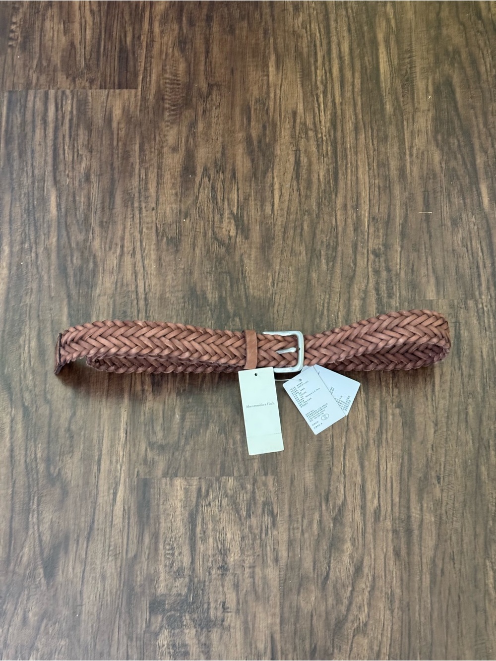 Francesca's Collections Woven Braided Belt in Brown